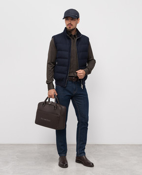 Stefano Ricci Brown silk shirt CJ007302BG3001