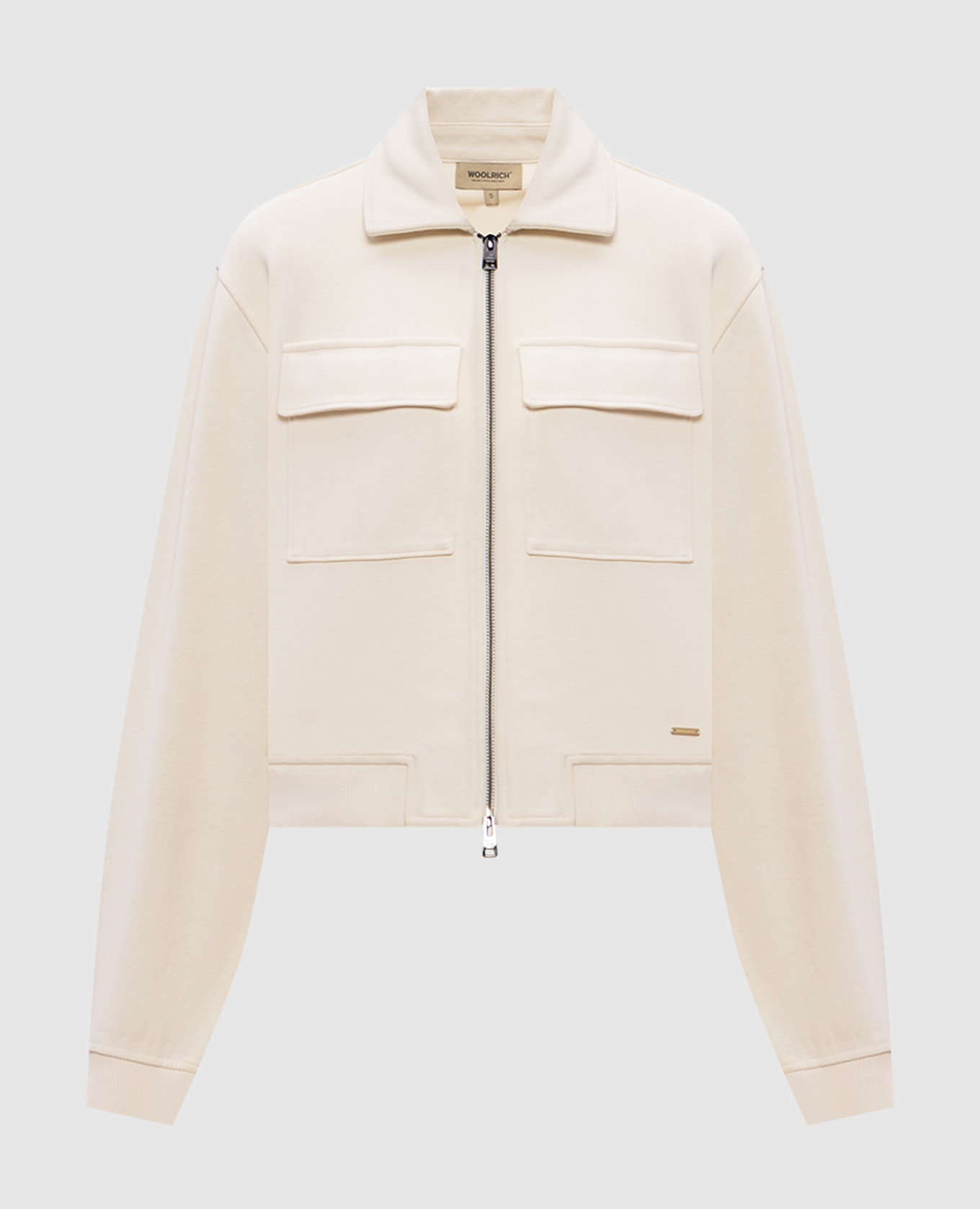 

Beige sports jacket with logo Woolrich