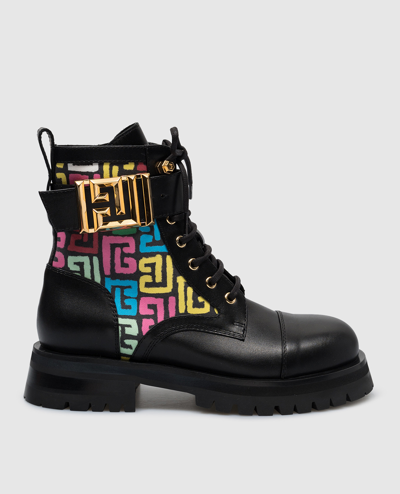 

Black logo Charlie combo boots Balmain