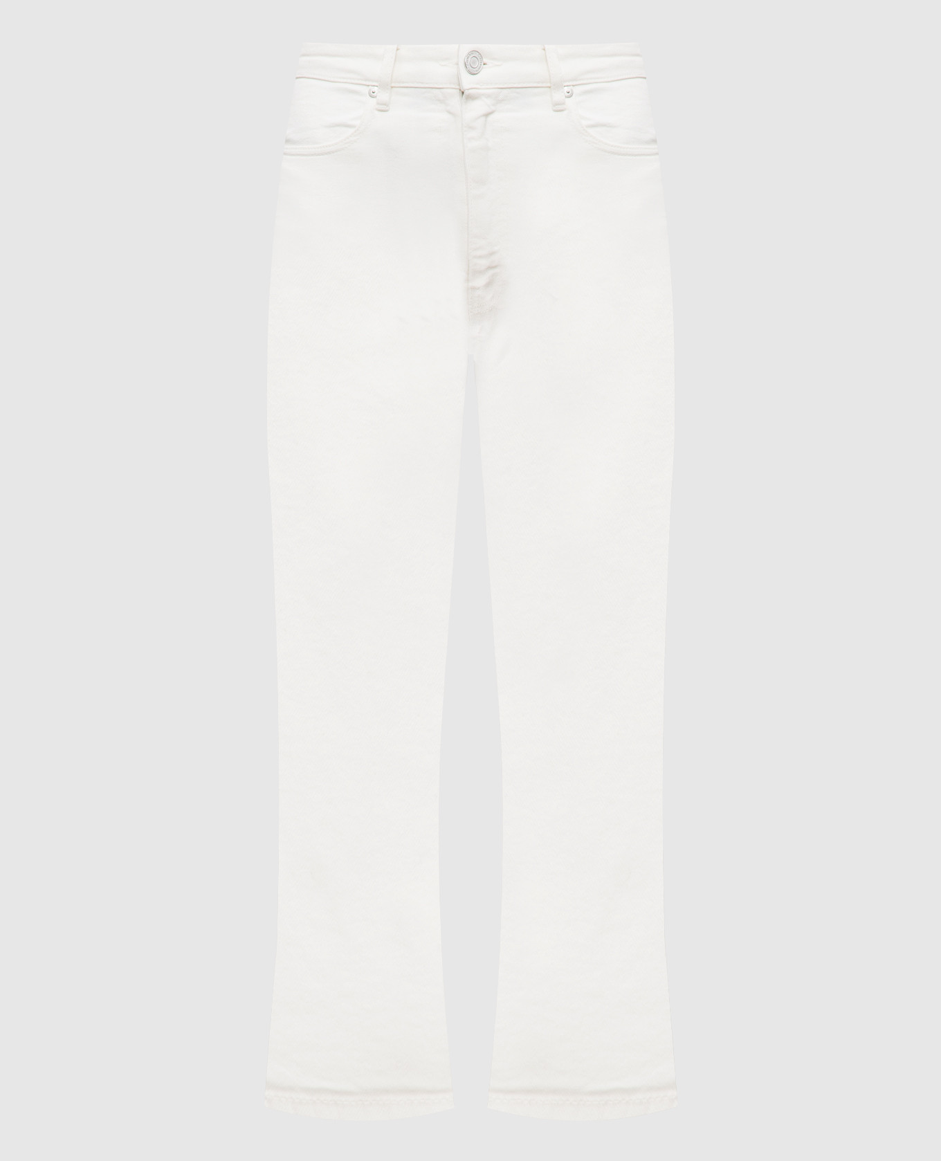 

White flared jeans with logo patch JOSEPH