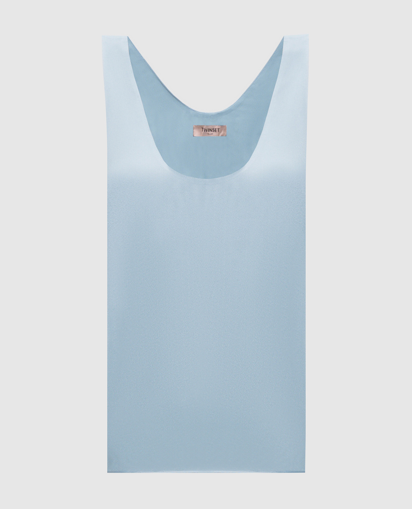 Blue top with logo Twinset