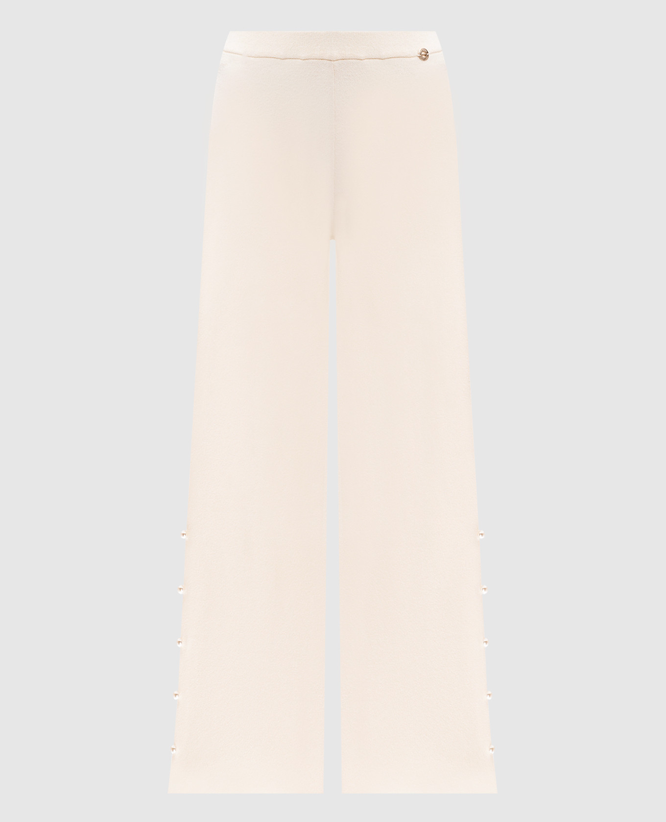 

Beige pants with beads Twinset Actitude