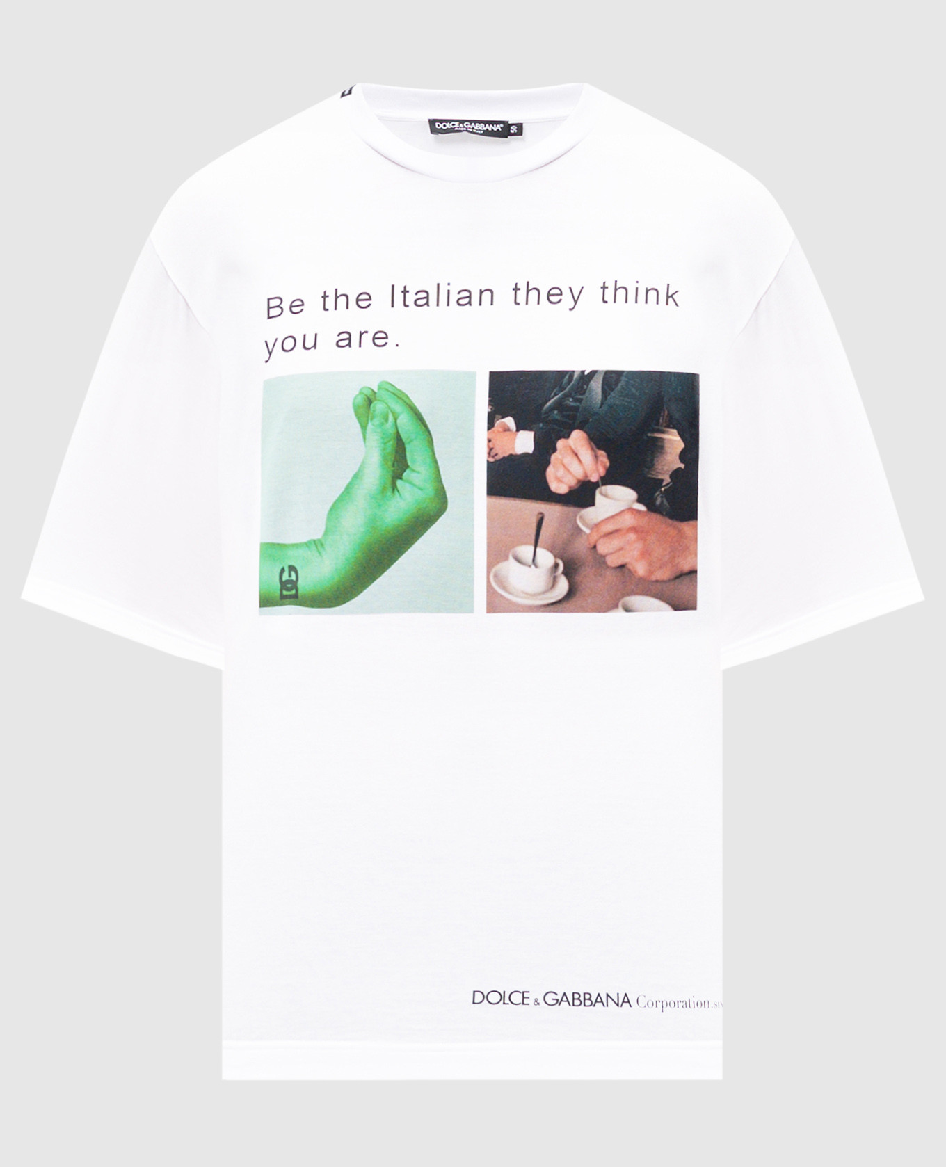 

White t-shirt with a print Dolce&Gabbana
