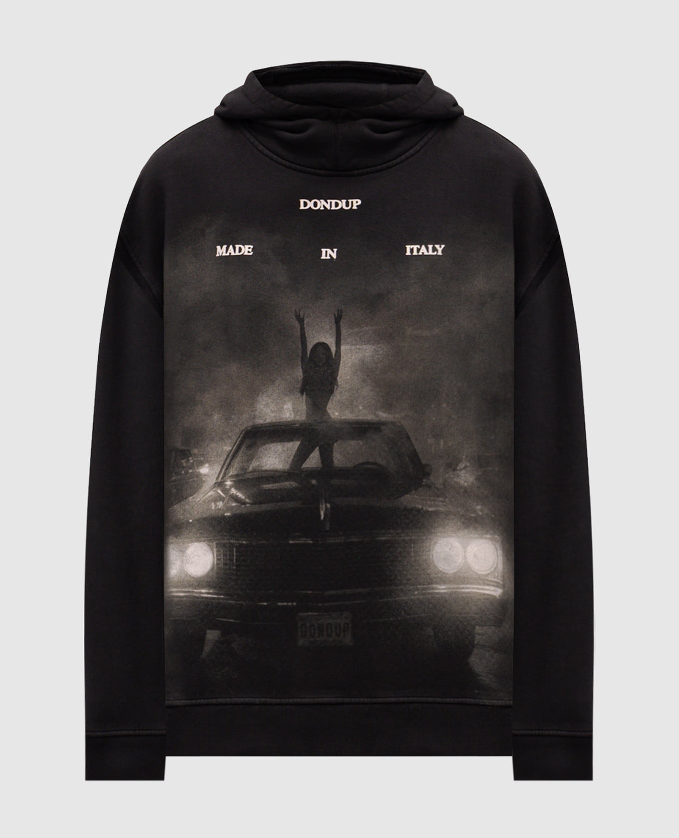 

Black hoodie with print Dondup