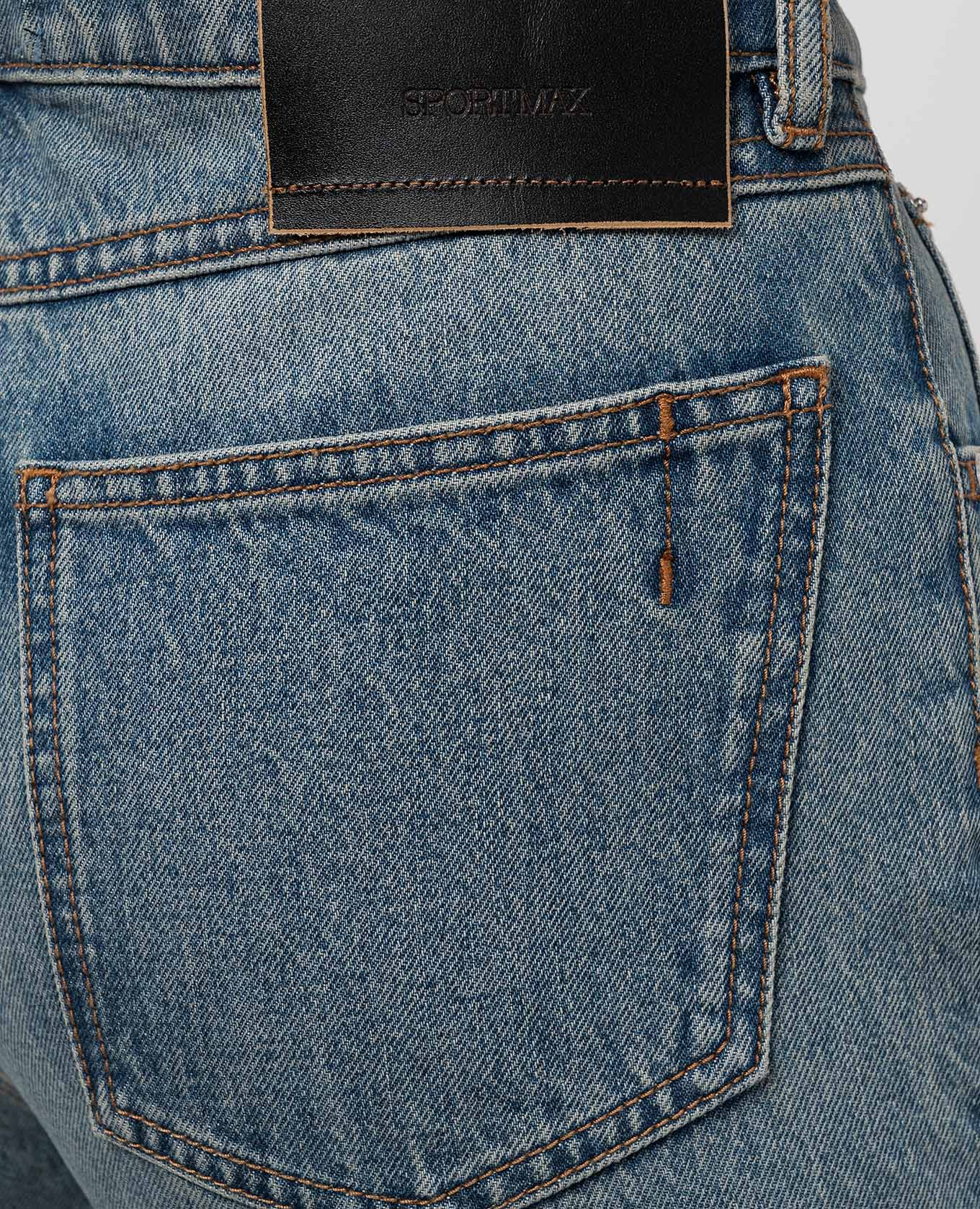 

TASSO blue jeans with logo patch Max Mara Sportmax