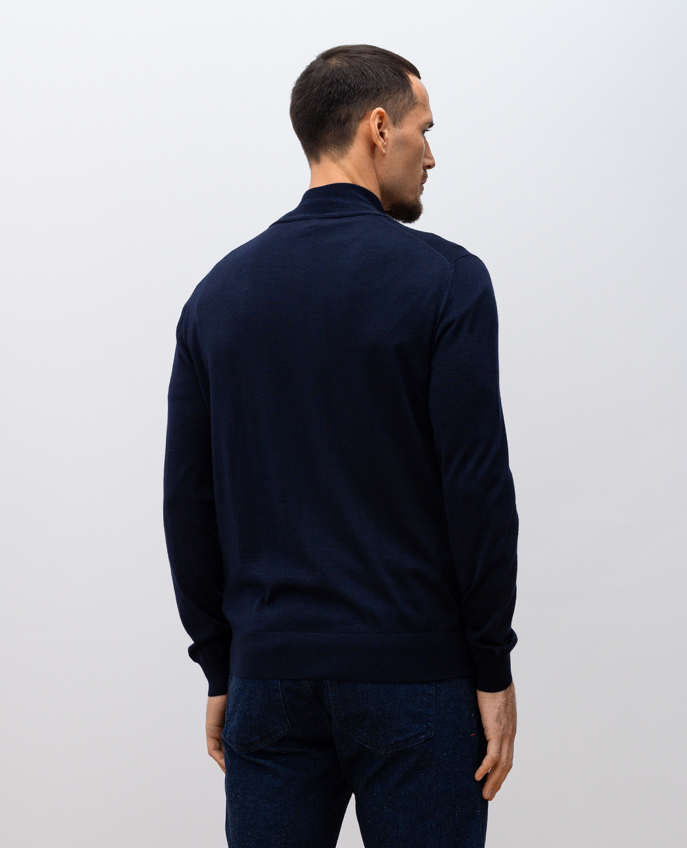 

Blue wool cardigan ISAIA