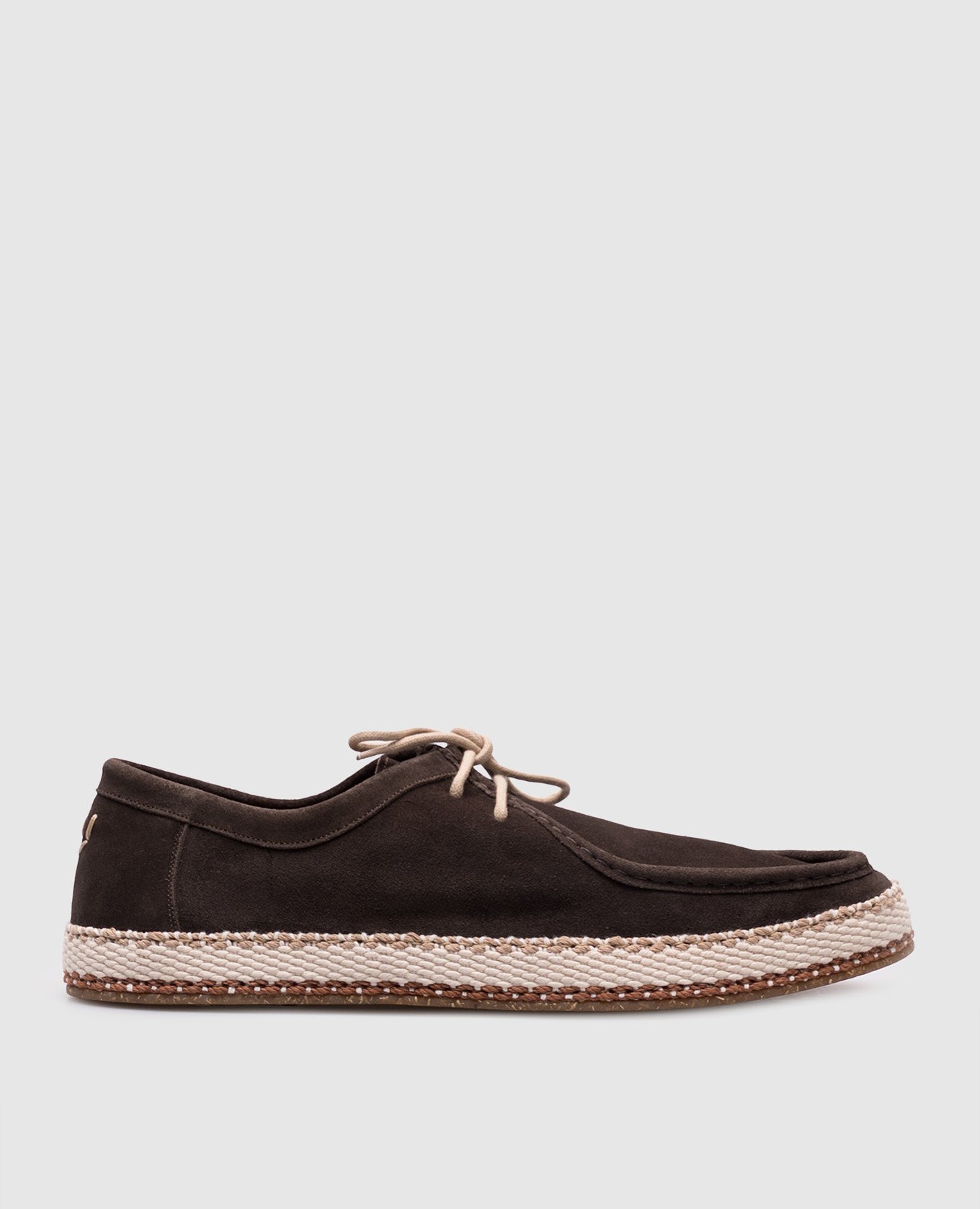 

Brown suede espadrilles Canali