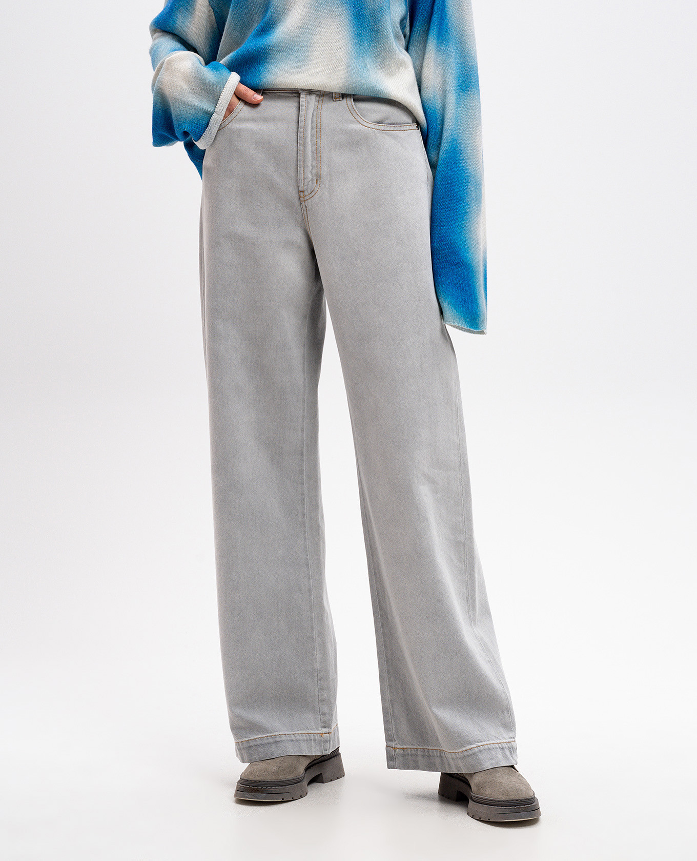 

ZAIRA gray jeans MooRER, Grey