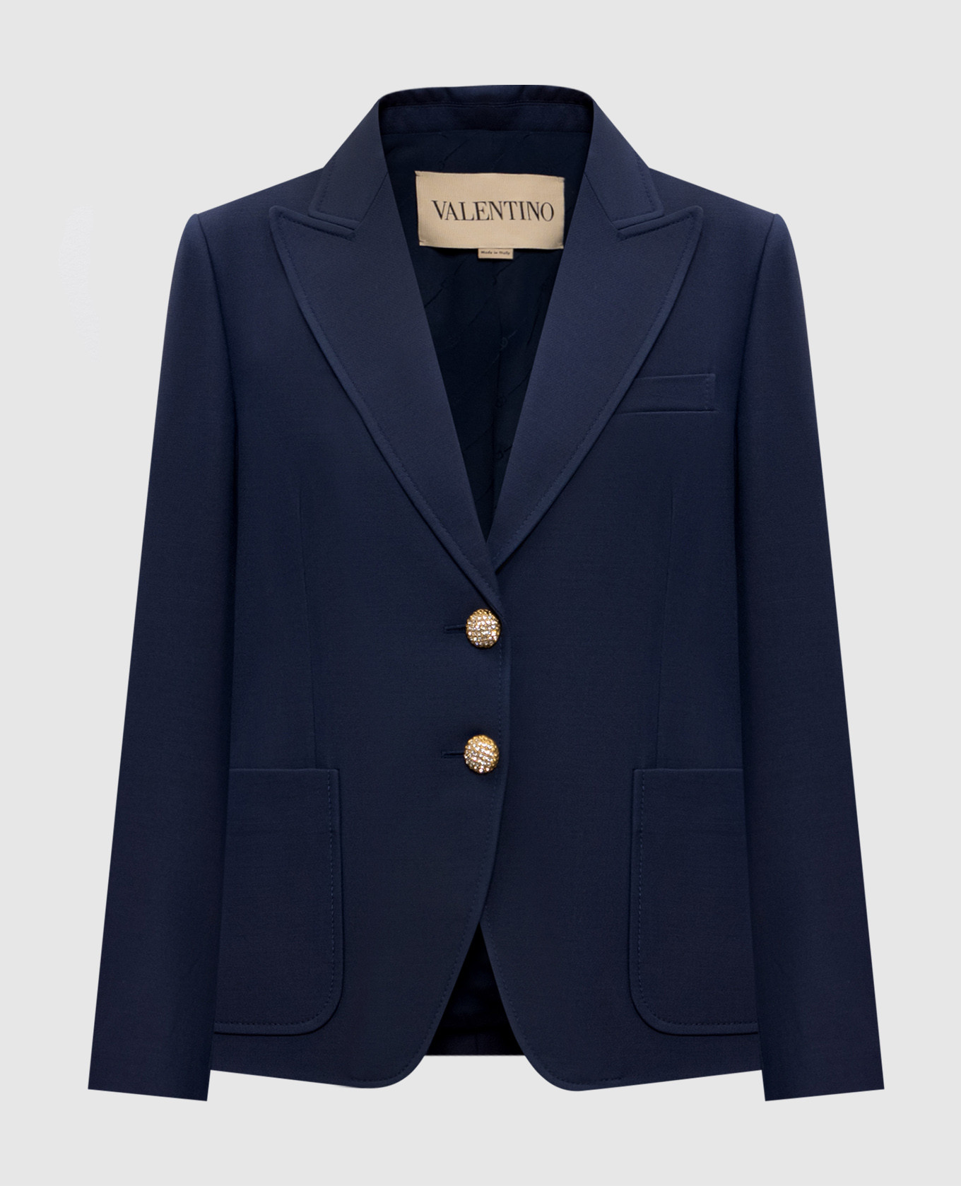 

Blue wool and silk jacket Valentino