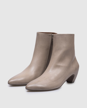 Marsell Stonda Tronchetto gray leather ankle boots MW8390091