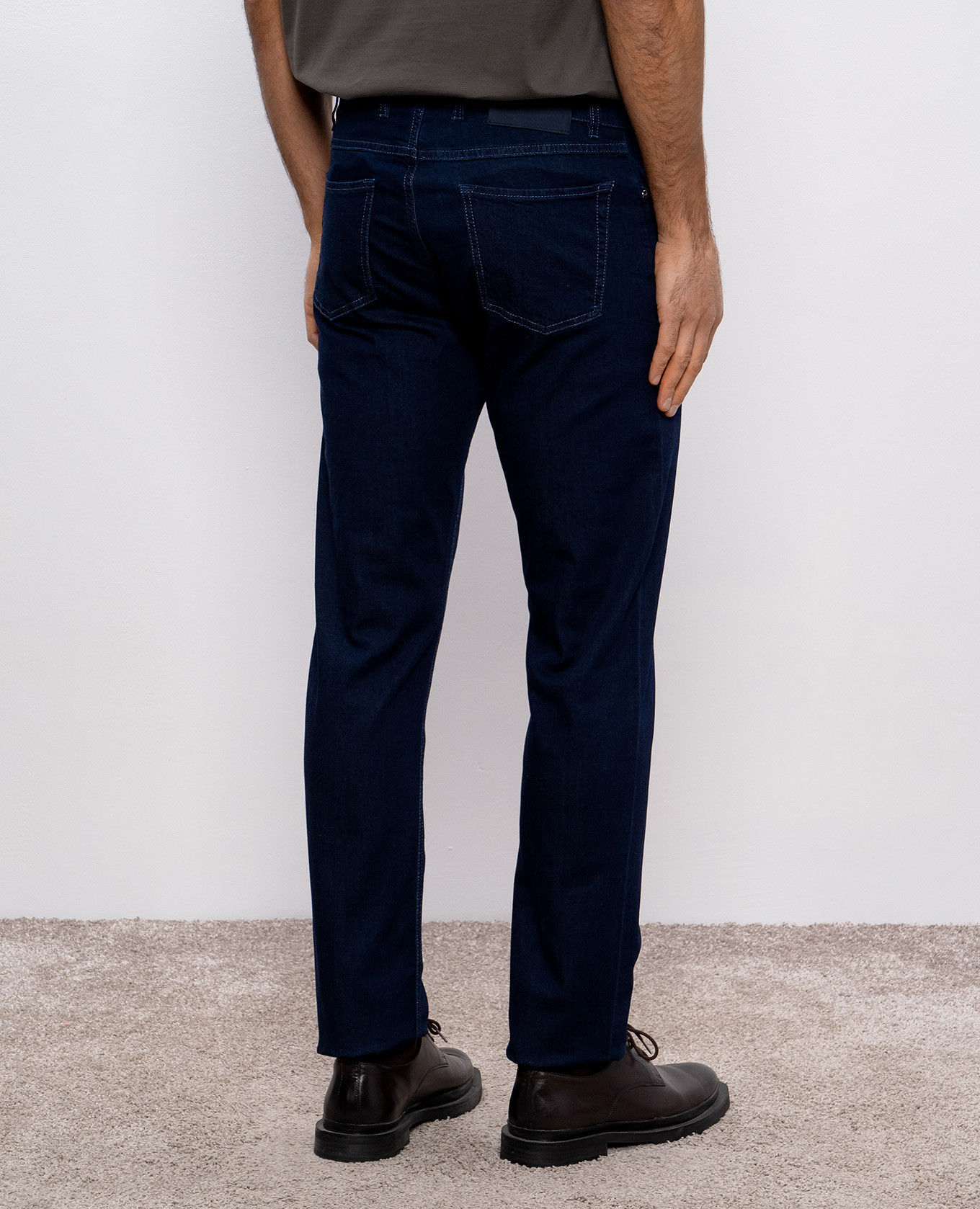 

Blue jeans with logo patch Cashmere&Whiskey