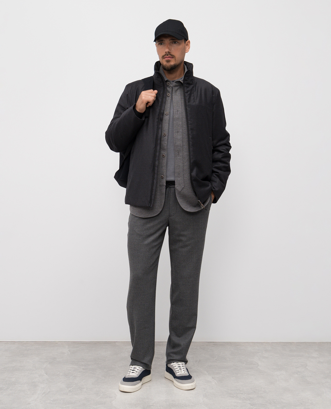 

Gray wool and silk jacket Sease, Grey