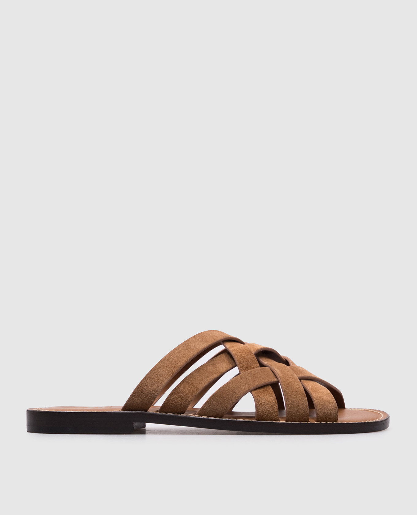 

Brown suede flip-flops Brunello Cucinelli
