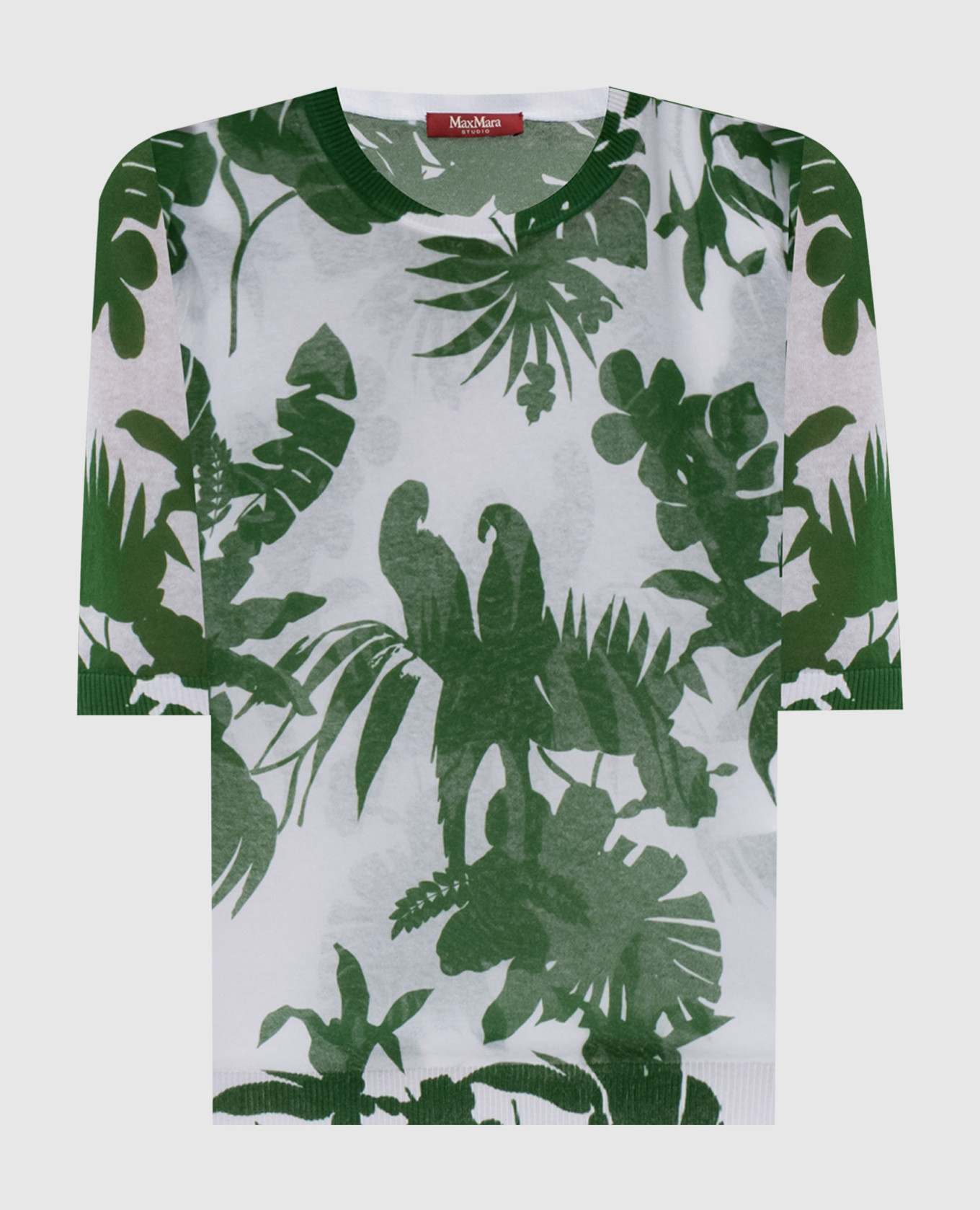 

COMODO white top with tropical print Max Mara