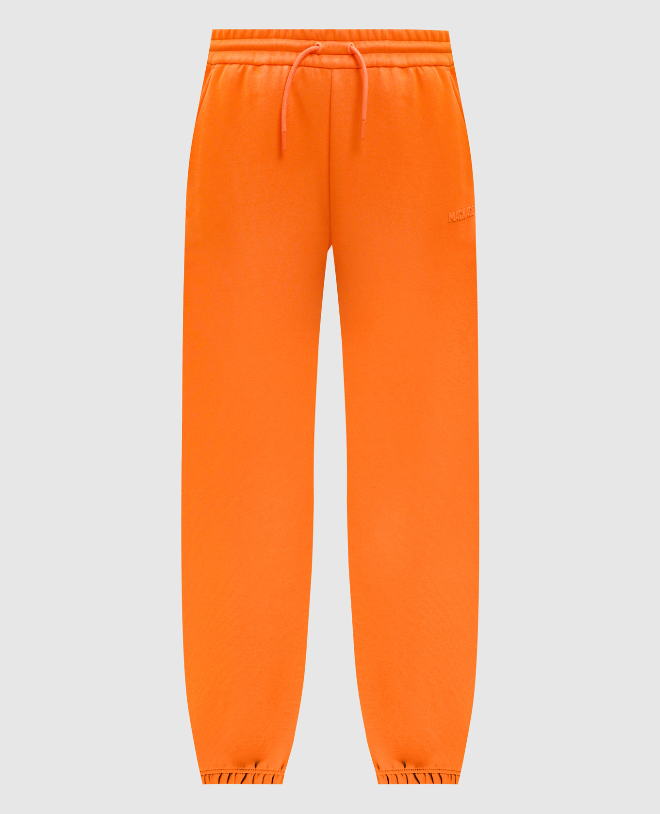Orange joggers with textured logo Mackage