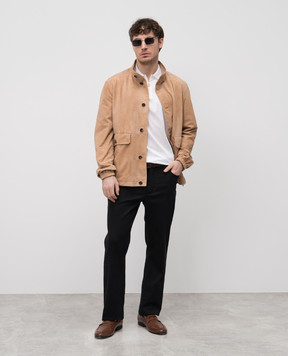 Stefano Ricci Beige suede jacket MDJ51000605911