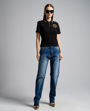 Versace Jeans Couture Blue jeans with logo patch 76HAB5B0DW009M31