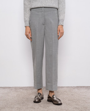Peserico Gray pants with wool P0471002660