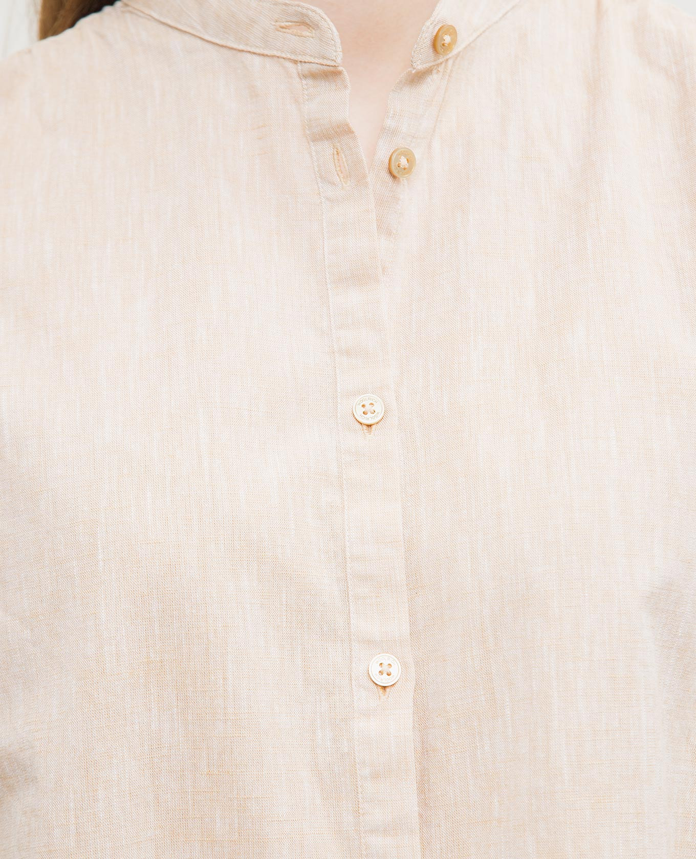 

Beige blouse with linen Woolrich