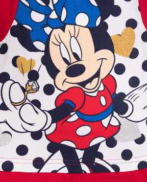 RiminiVeste Children's Red Disney Pajamas with Lurex Print BI3875