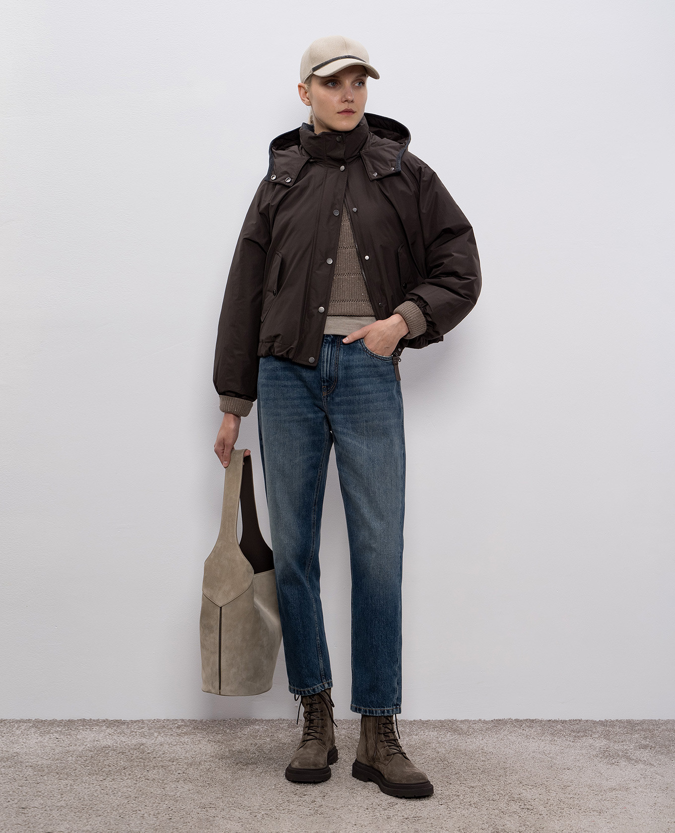

Beige cashmere and silk jumper Brunello Cucinelli