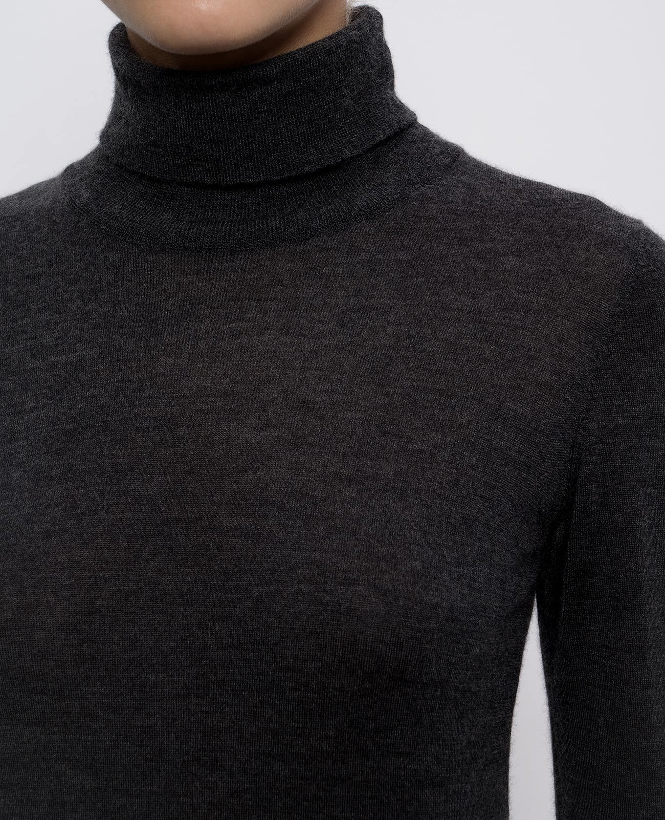 

Gray cashmere and silk turtleneck Brunello Cucinelli, Grey