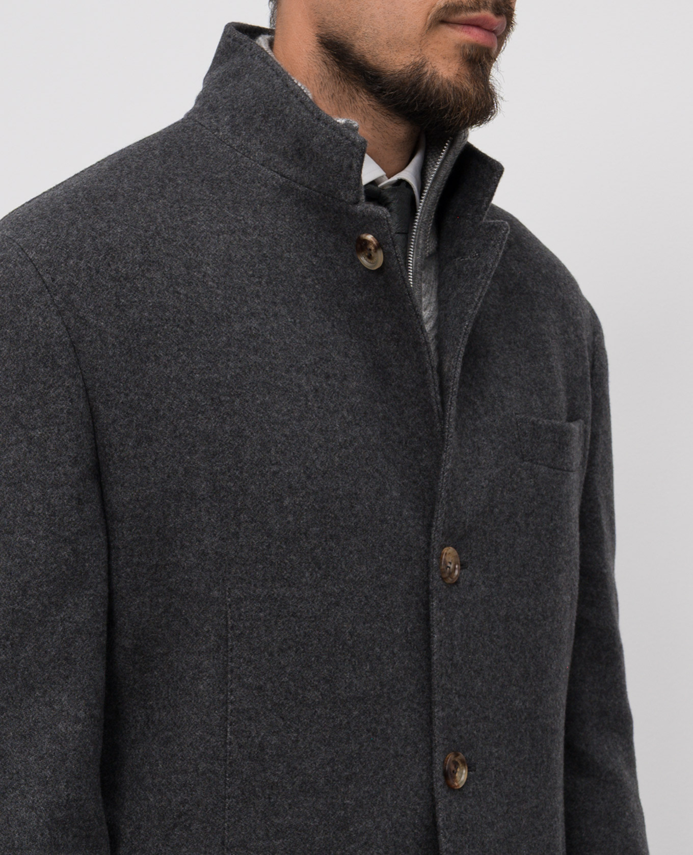 

Gray cashmere blazer Brunello Cucinelli, Grey
