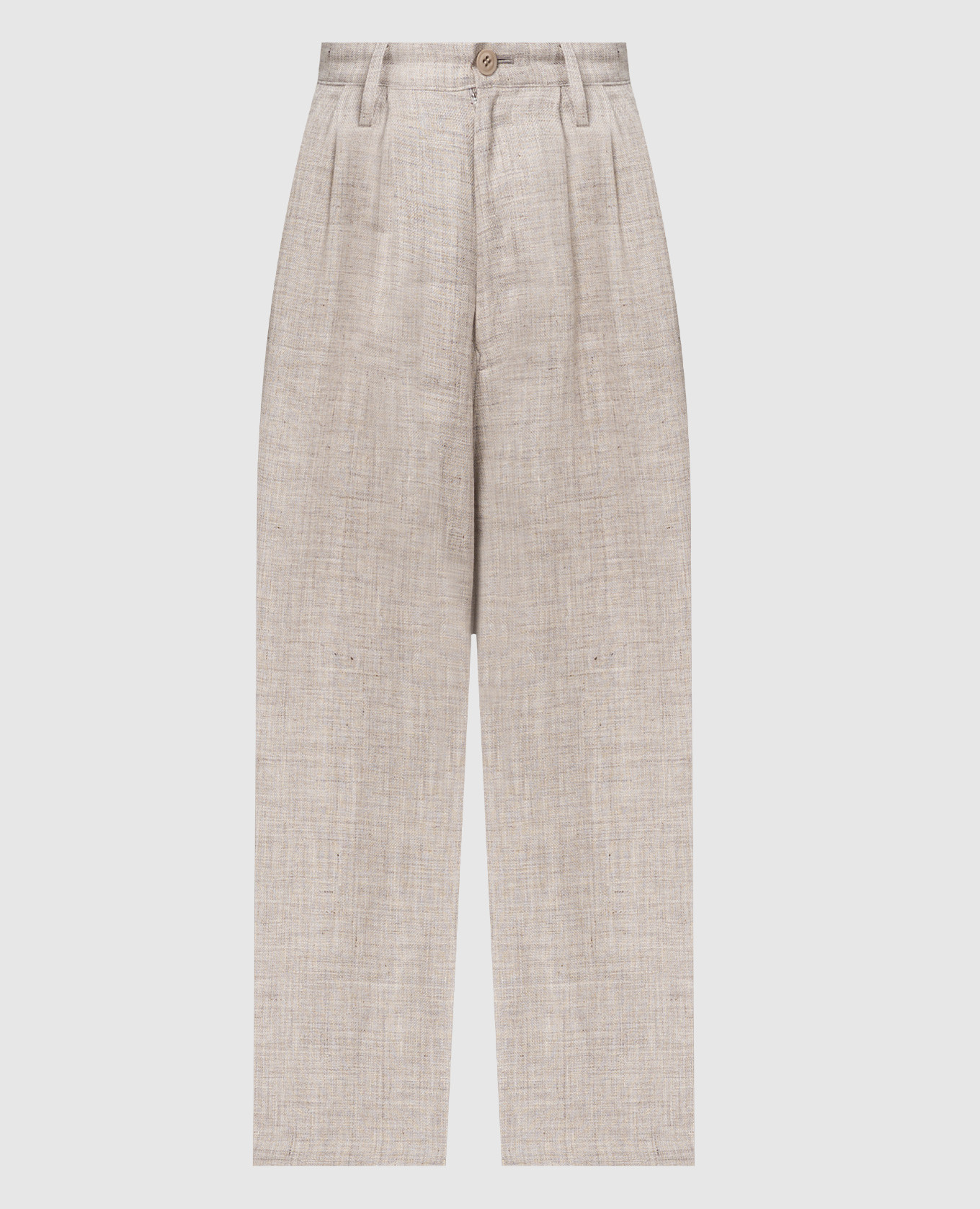 

Beige linen pants Y`S Yamamoto
