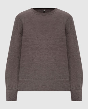 BOBOUTIC Brown silk and cashmere sweater 4302BIS
