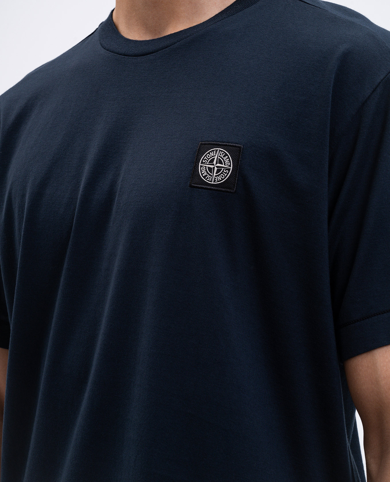 

Blue t-shirt with logo patch Stone Island