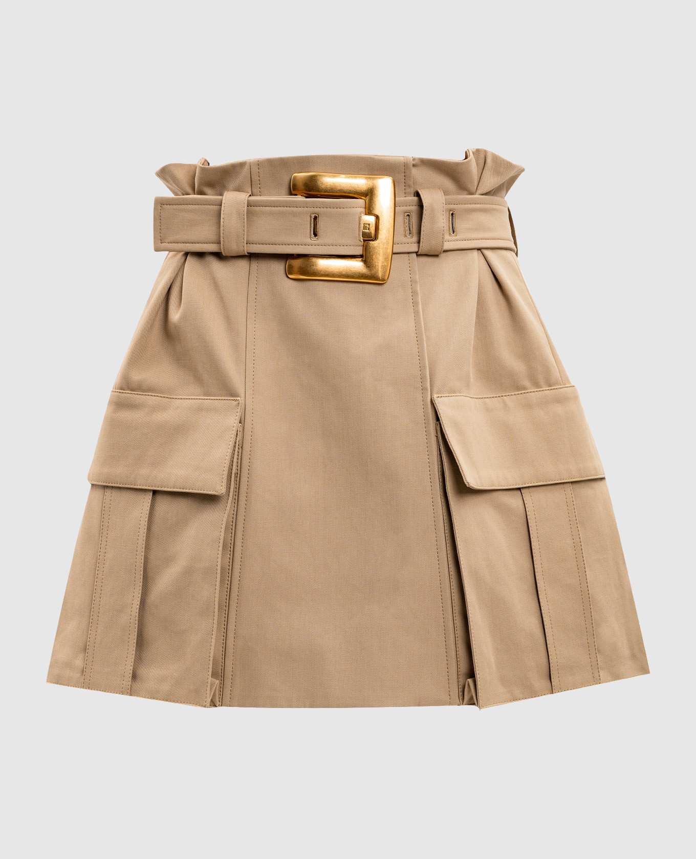 

Beige mini skirt Balmain