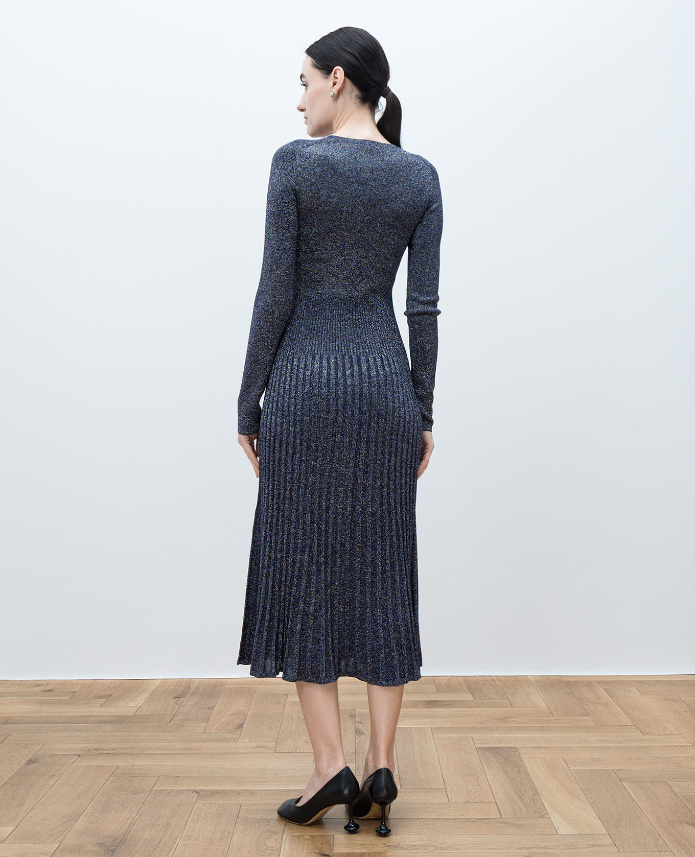 

Purple midi dress with lurex JOSEPH, Violet