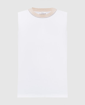 Peserico White top with monil chain S08622J05669B