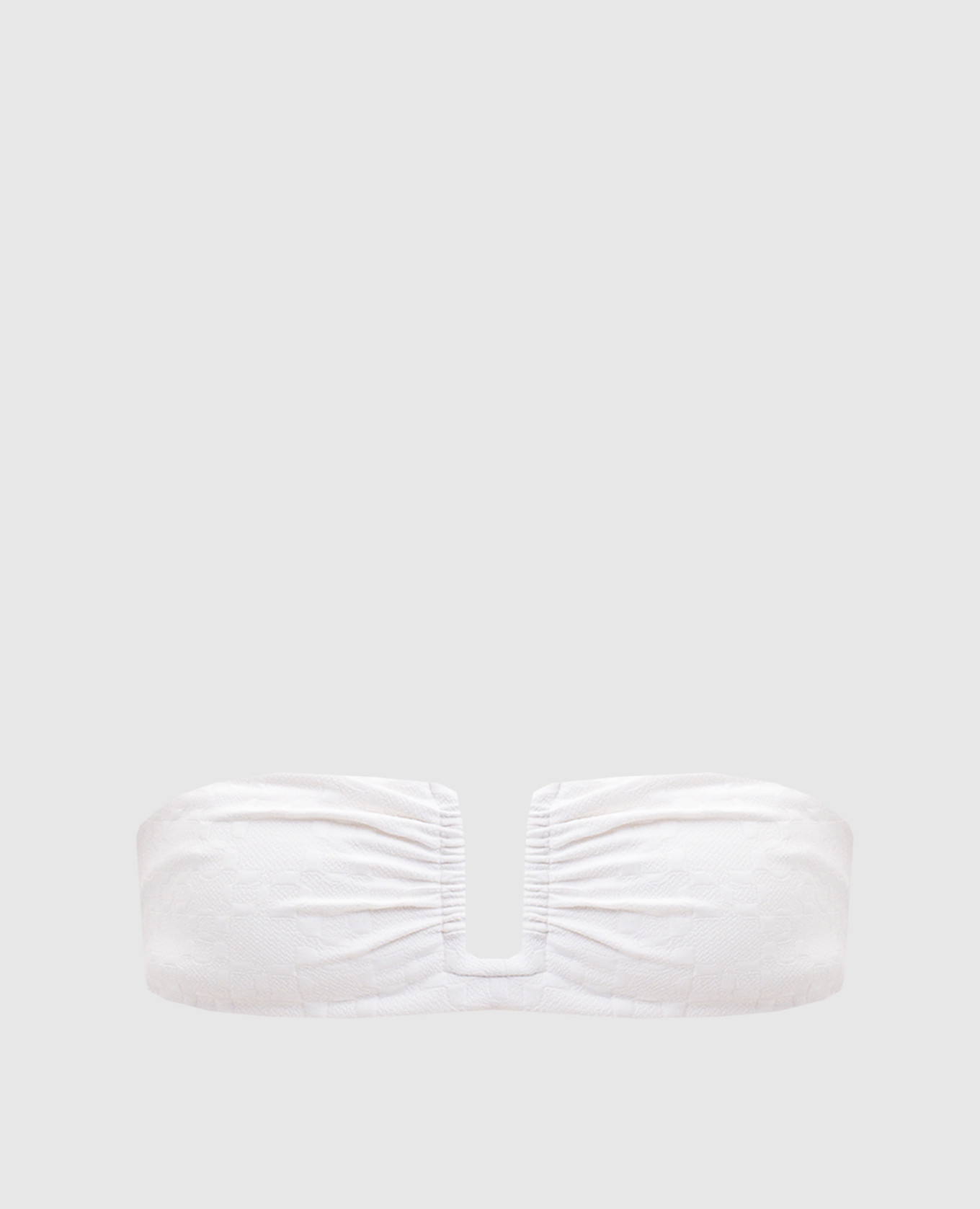 

White monogram logo swimsuit top Simkhai