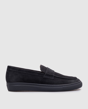 Doucal's Slip-on in pelle scamosciata blu DU3145ERICUZ009