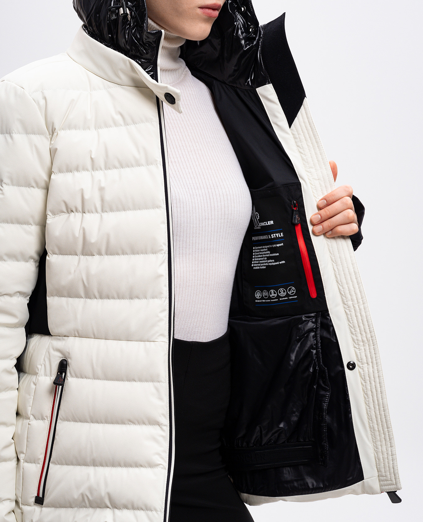 

White ski down jacket Bruche Moncler Grenoble