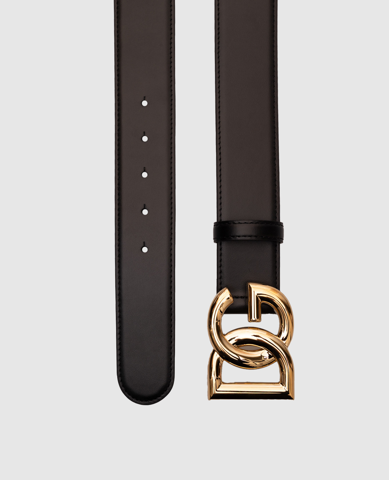

Black leather belt with monogram logo Dolce&Gabbana