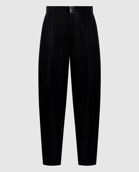 Bottega Veneta Black leather pants 837502V5BV0