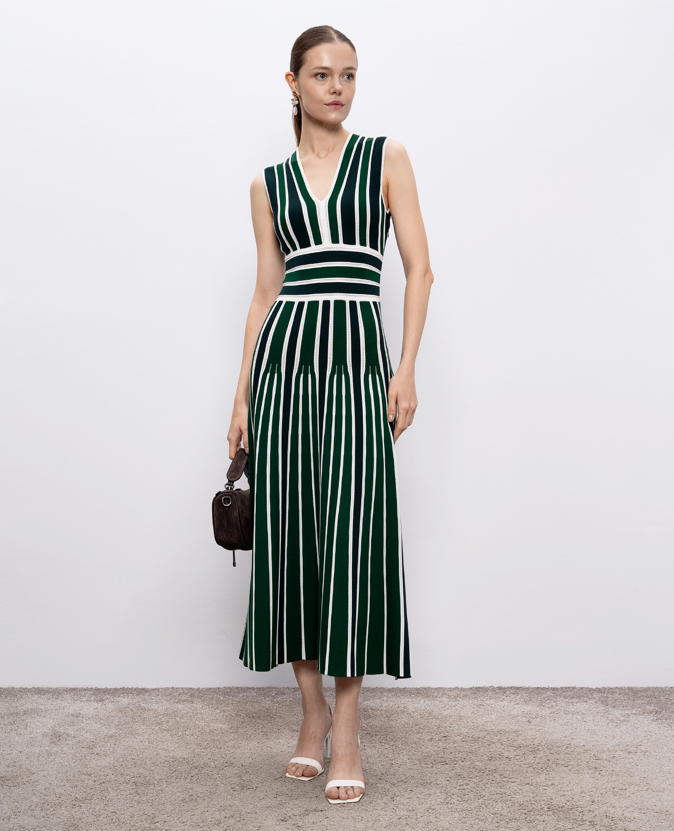 

Green striped TALLONE dress Max Mara