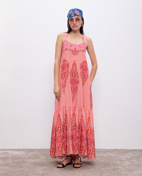 Etro Pink dress with printed silk WRHA0030AK758