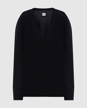 Toteme Black cashmere pullover 252WRT0521YA0016