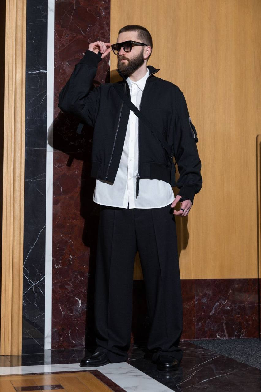 

White shirt with monogram logo embroidery Helmut Lang