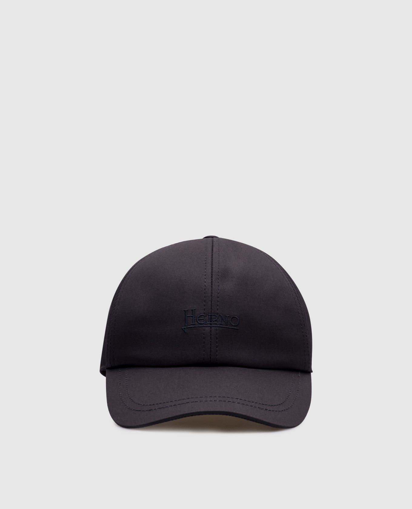 

Blue cap with logo embroidery Herno