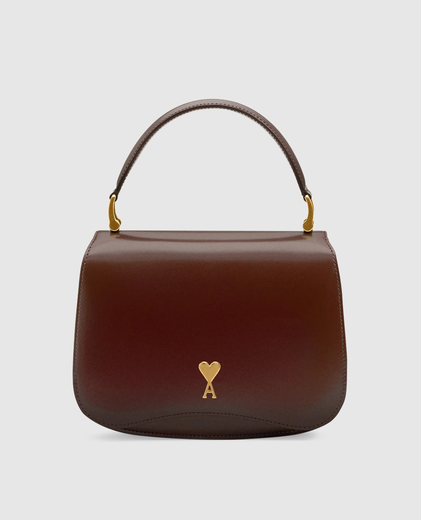 

Burgundy glossy leather bag Paris Ami Paris