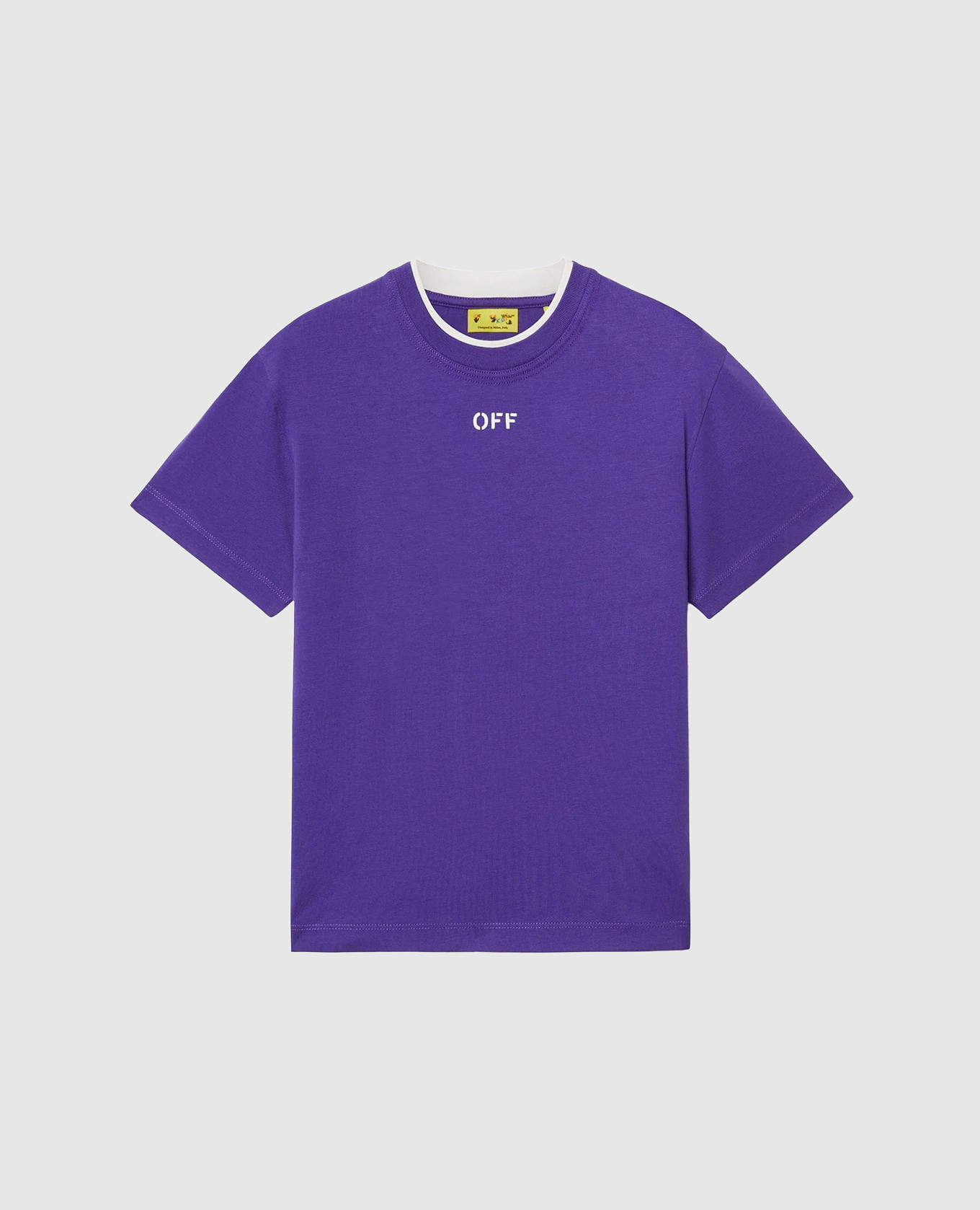 

Children's purple T-shirt with Off print Off-White, Violet