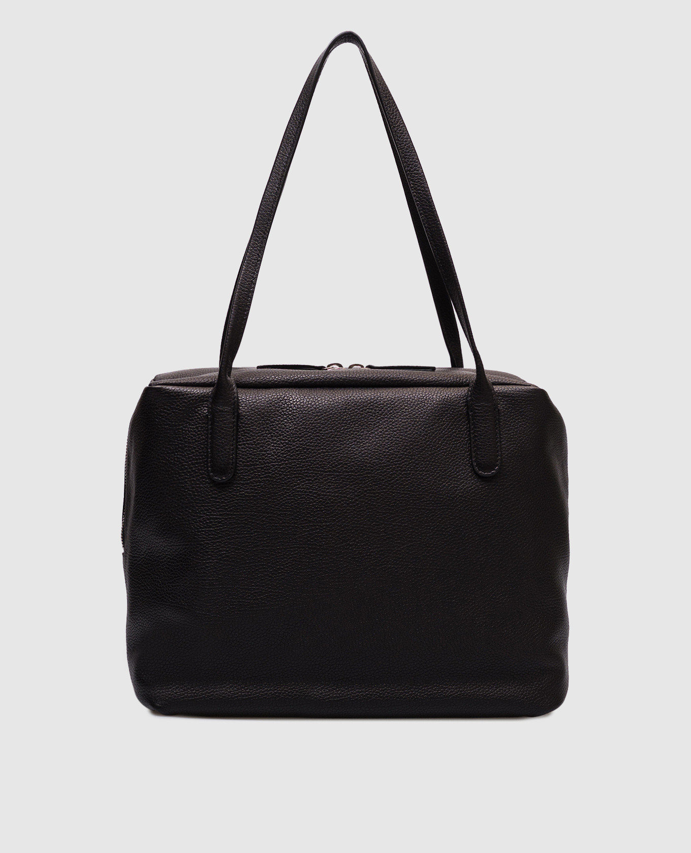 

Henri black leather tote bag The Row