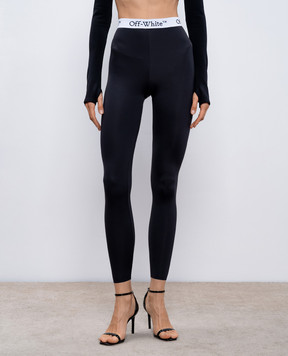 Off-White Black leggings with logo OWVV003F24JER001