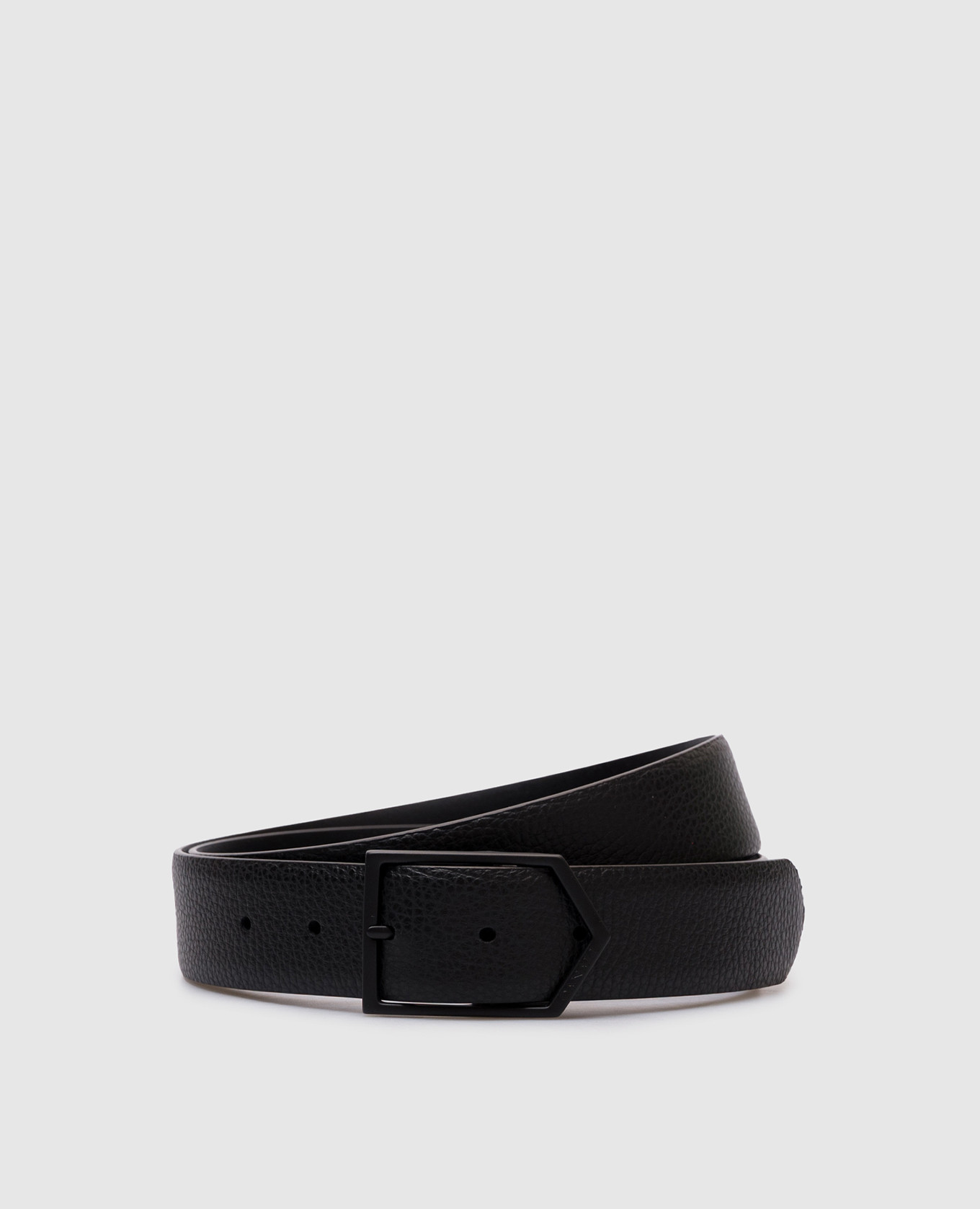 

Black leather belt Canali
