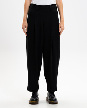 Y`S Yamamoto Black pants with wool YLP06104