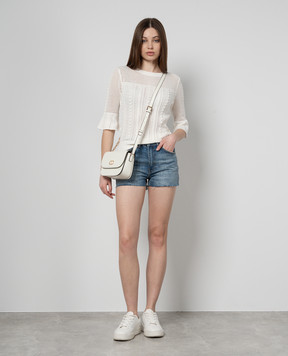 Max & Co CANCUN blue denim shorts with a distressed effect CANCUN